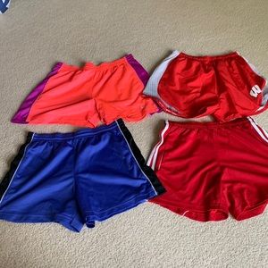 Four pairs women’s shorts size s/m Nike Adidas